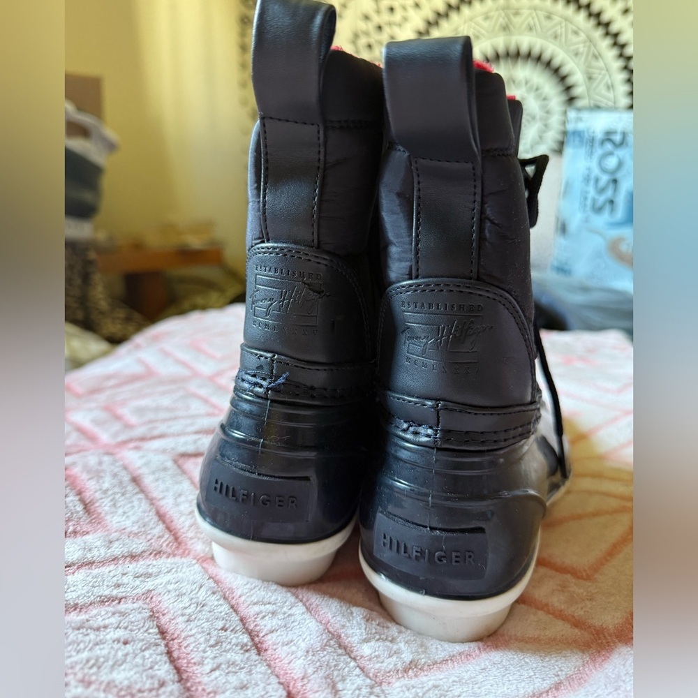 Tommy Hilfiger Kids' Navy and Red Rain Boots - Picture 4 of 13